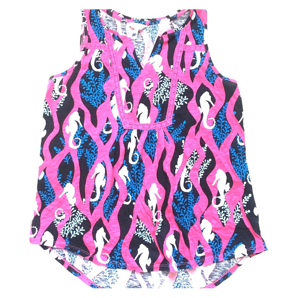 Crown and Ivy Sleeveless Seahorse Top Sz XS
